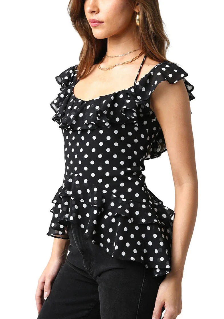Giselle Polka Dot Top
