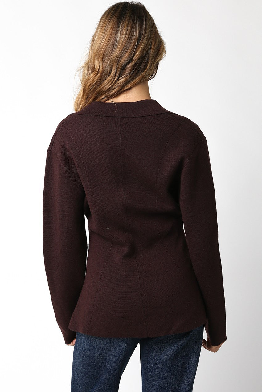 Hazel Sweater Blazer Top