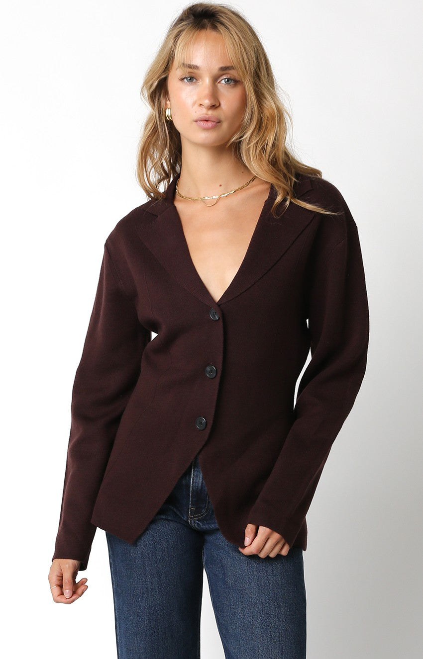 Hazel Sweater Blazer Top