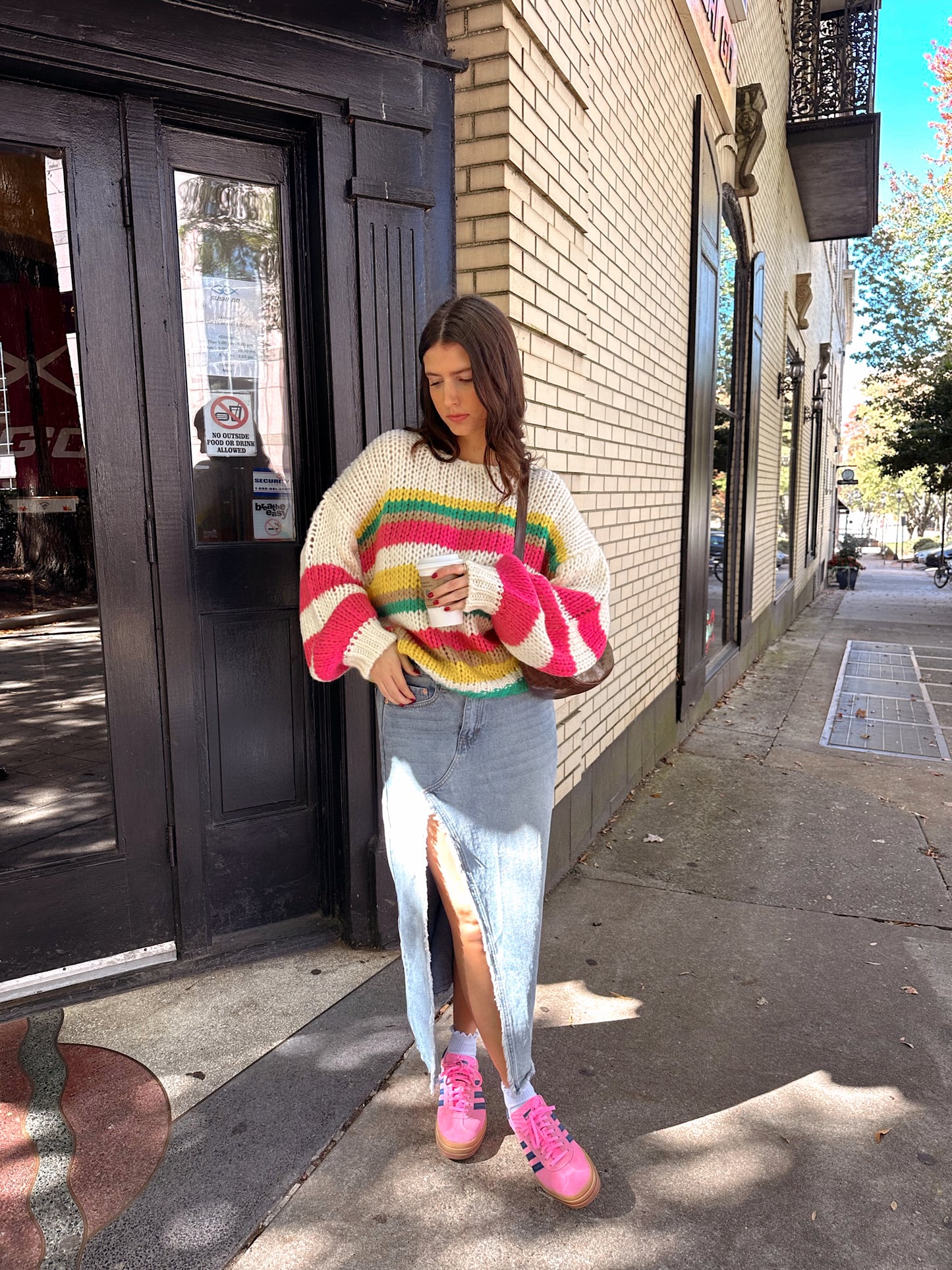 'Monte Carlo' Striped Chunky Knit Sweater