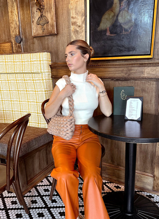'Posh' Mock Neck Sweater Top