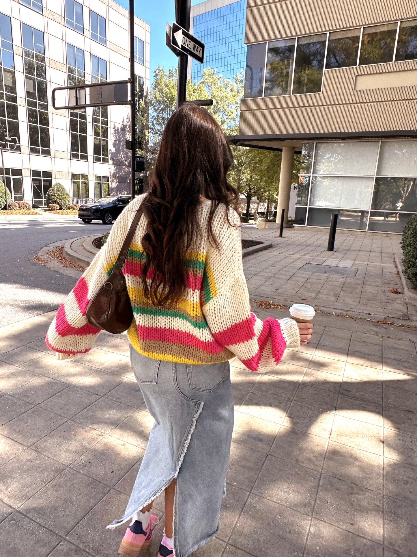 'Monte Carlo' Striped Chunky Knit Sweater