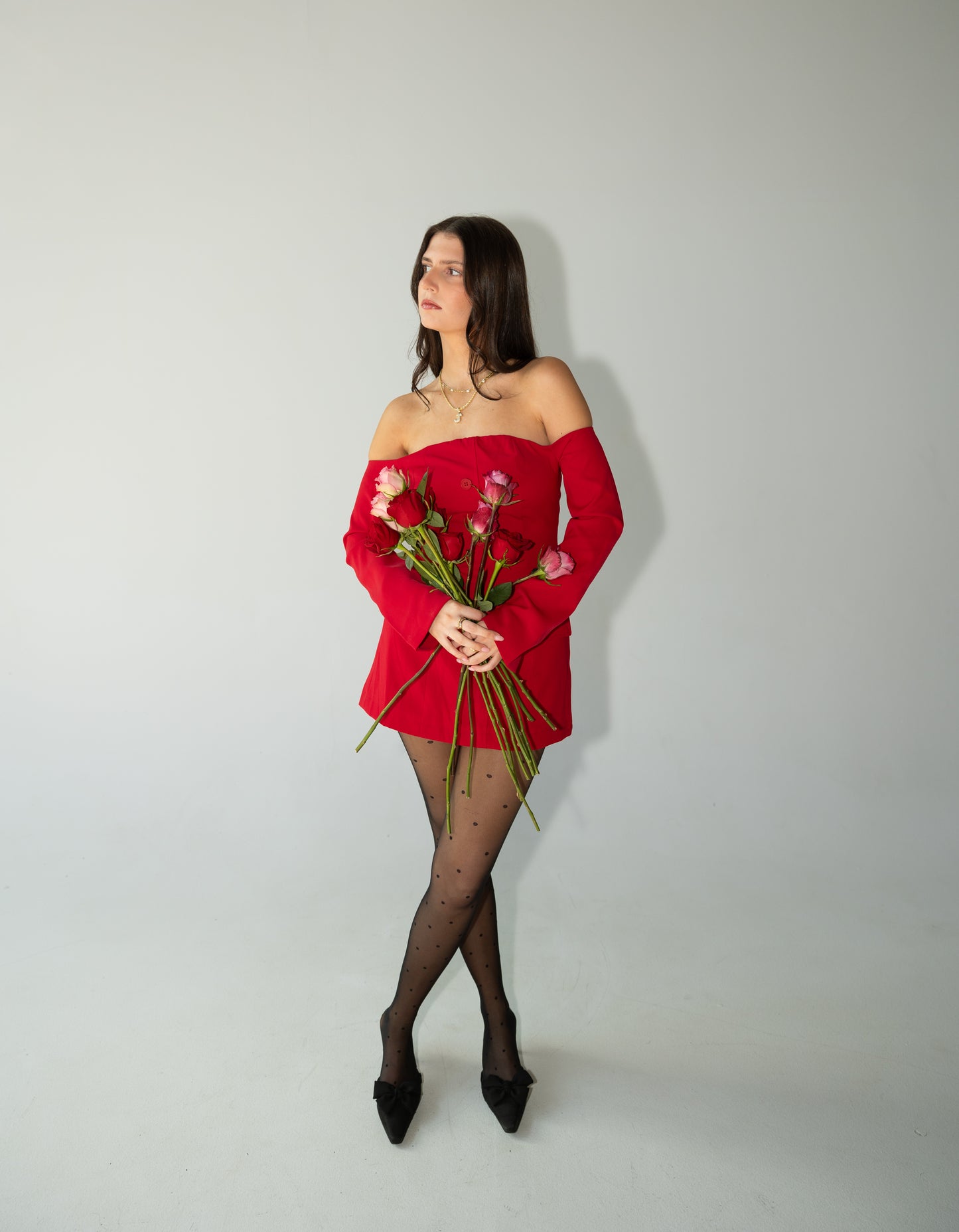 Ingrid Off Shoulder Mini Dress
