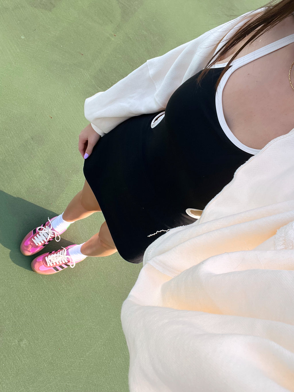 Courtside Athletic Dress - Black