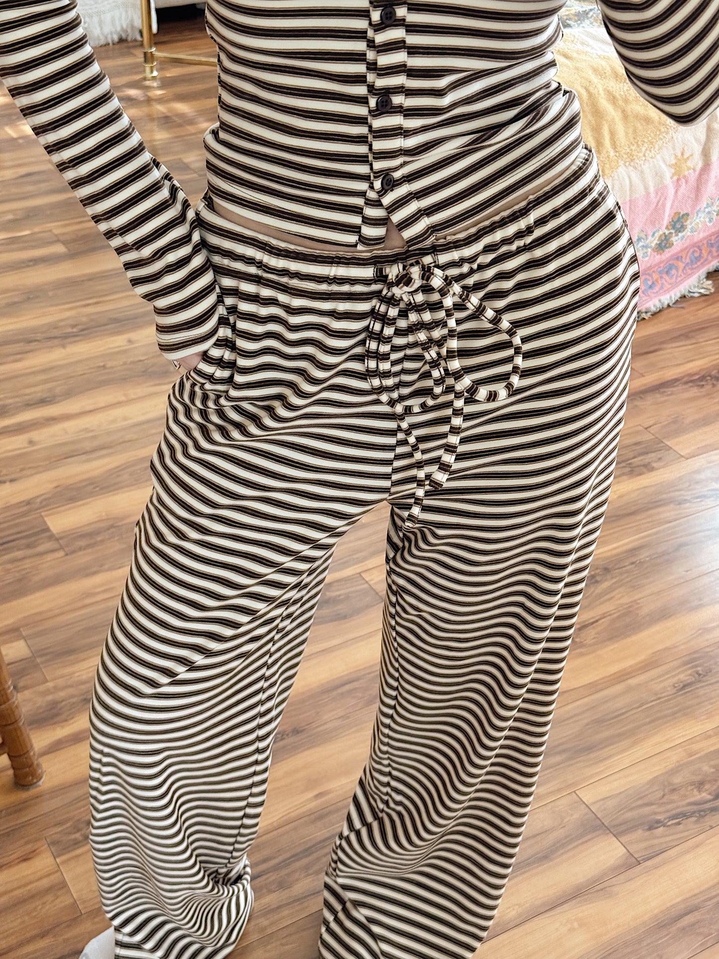 Julie Striped Knit Pants