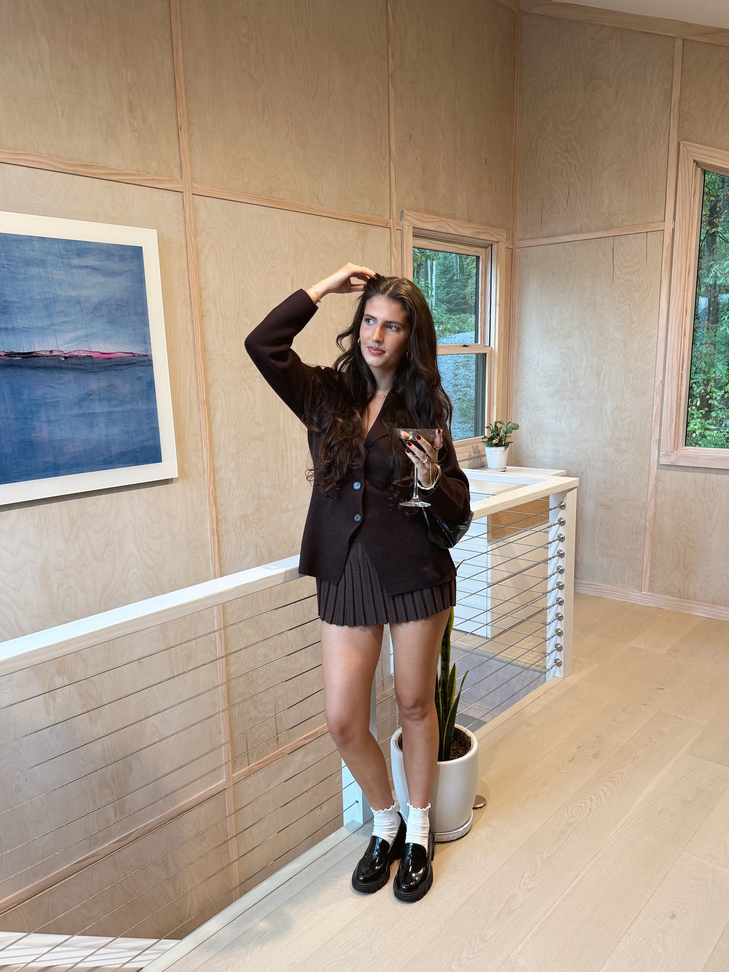 Hazel Sweater Blazer Top