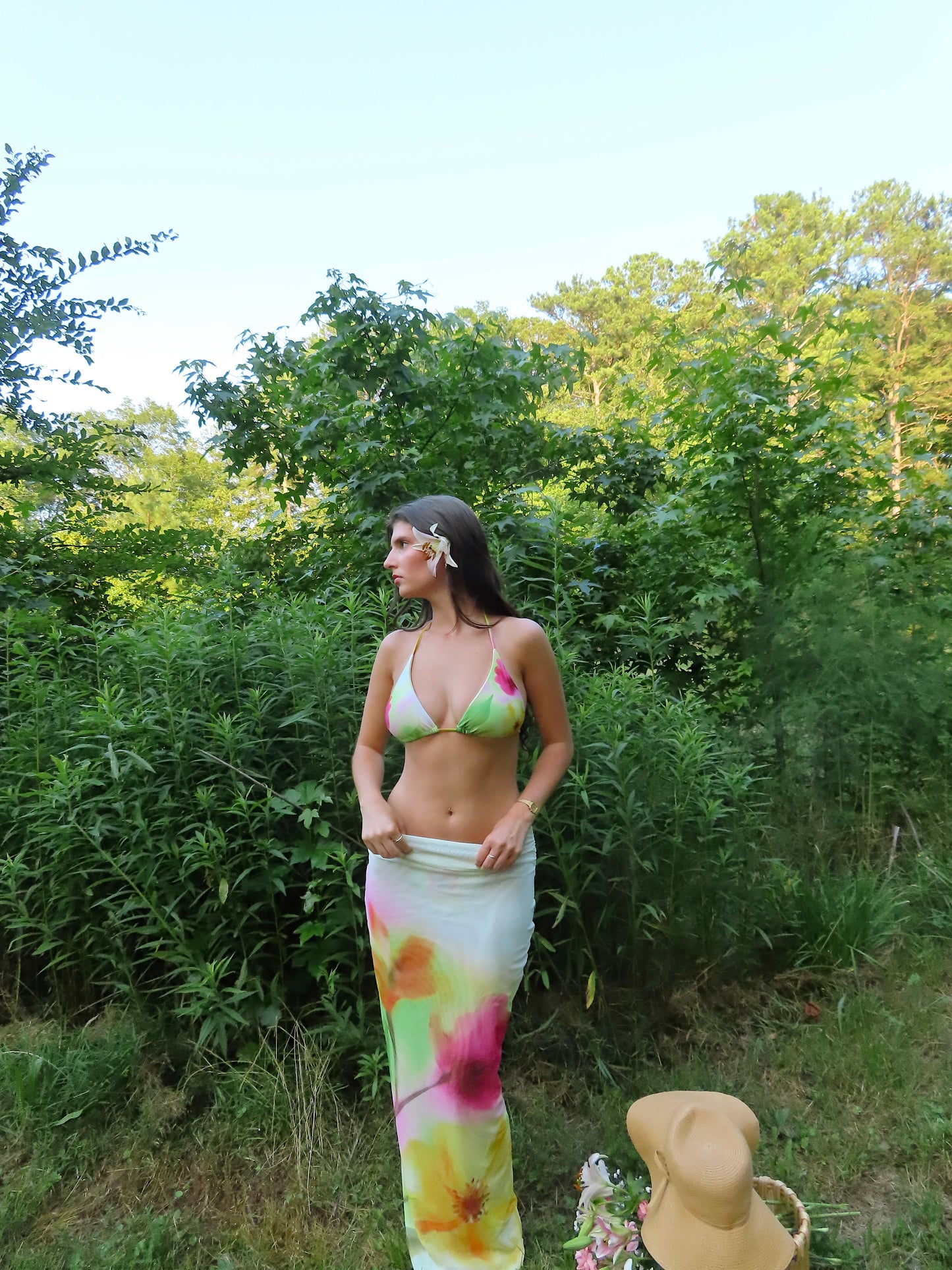 'Hibiscus' Coverup Skirt
