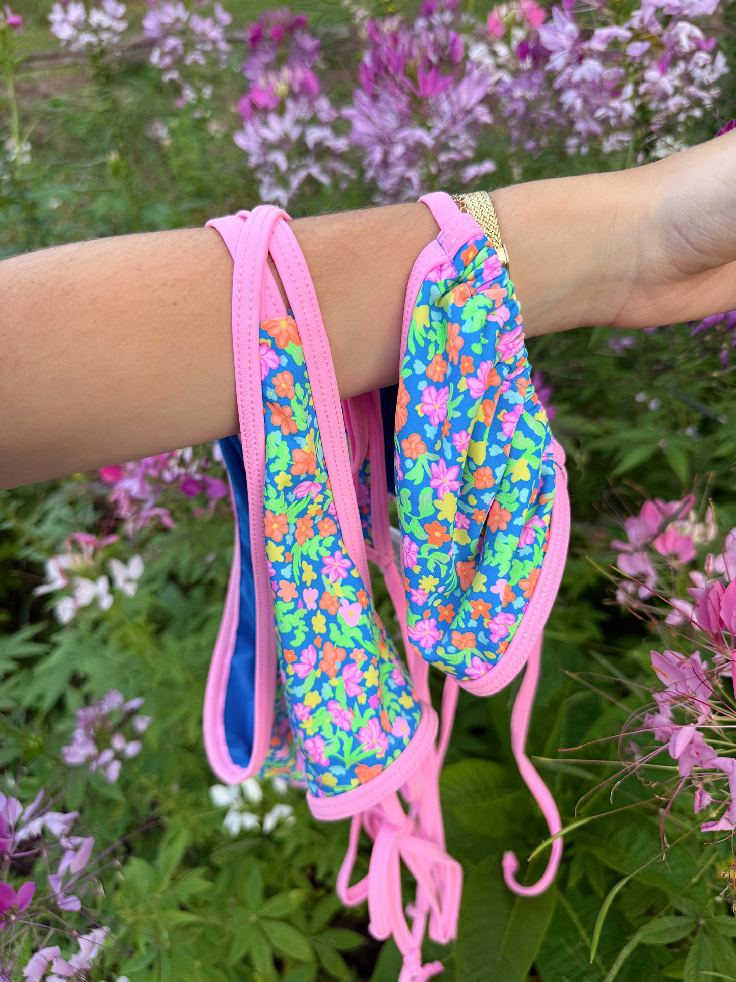 'June Bloom' Bikini Top