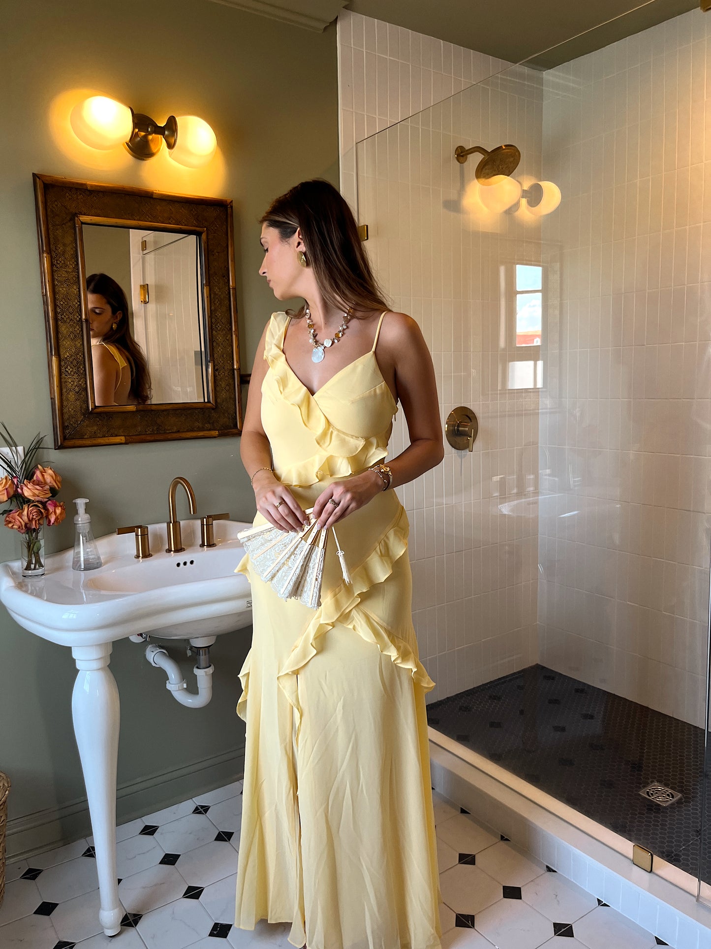 'Andie' Ruffle Maxi Dress