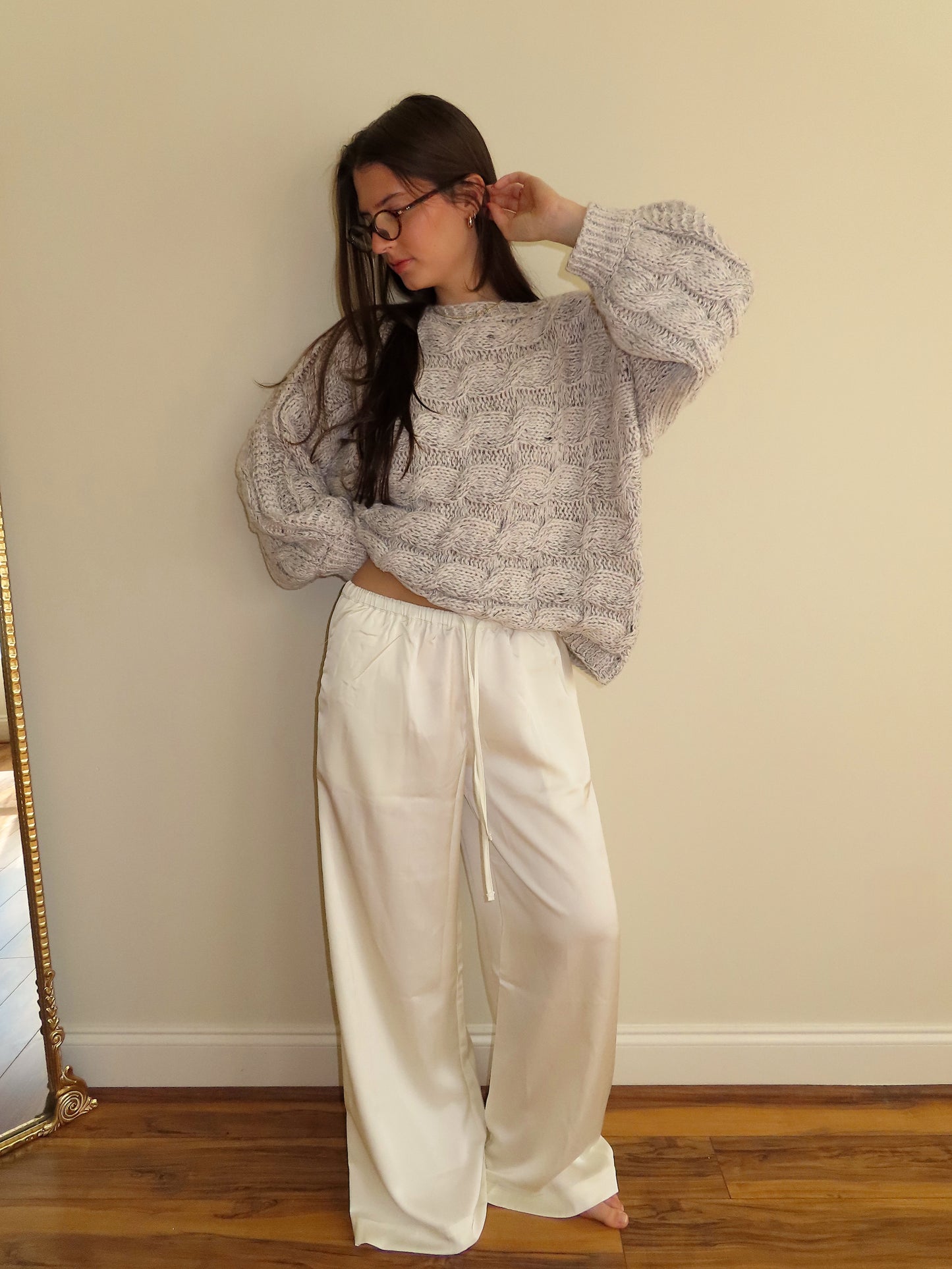 Cloud Cable Knit Oversized Sweater