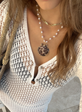 Cheetah Shell Pearl Necklace - A Kindred Grove Exclusive