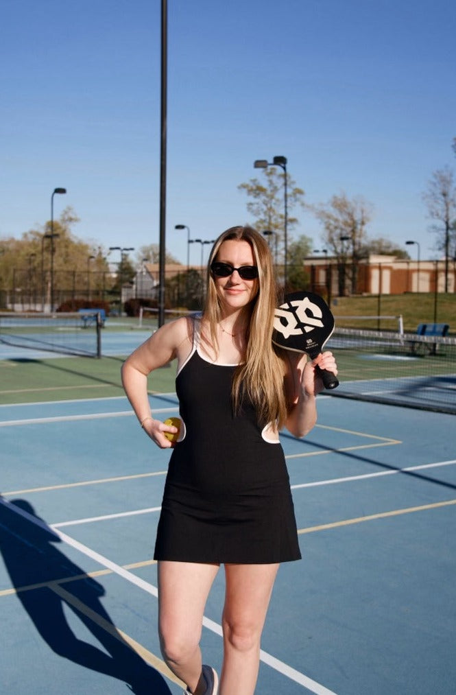 Courtside Athletic Dress - Black