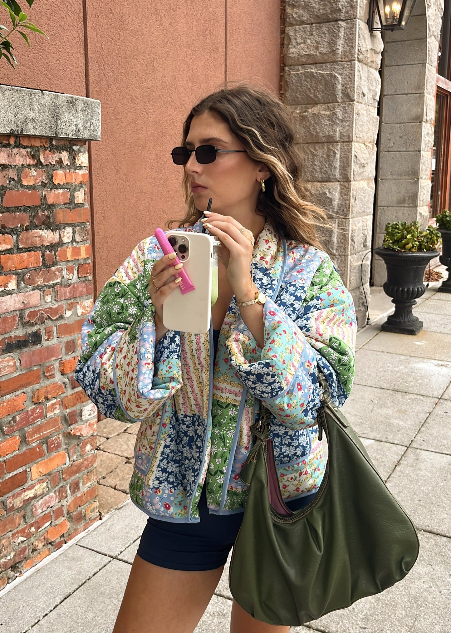 'Eloise' Patchwork Puffer Jacket - RESTOCK
