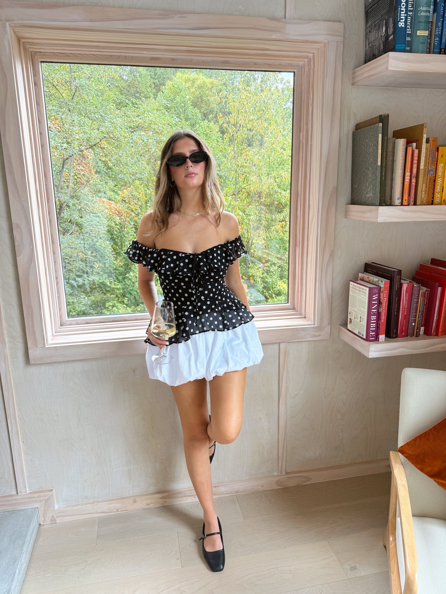 Giselle Polka Dot Top