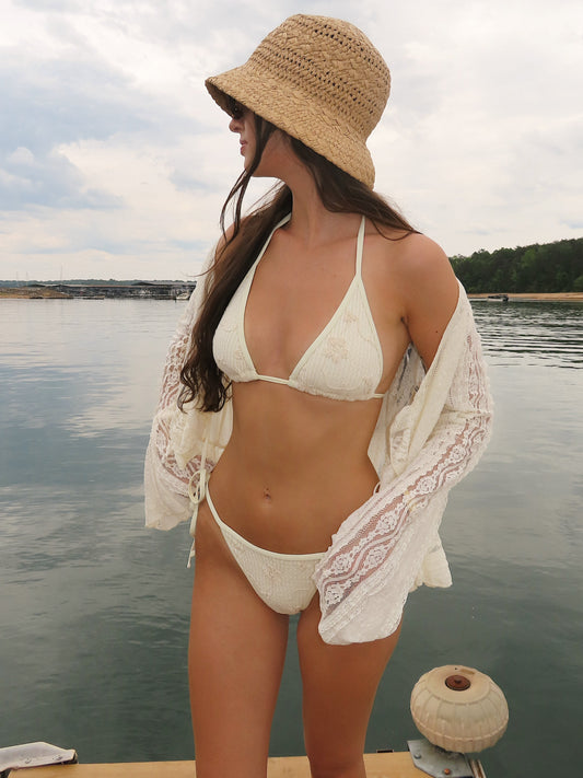 Jean Crochet Bikini Top
