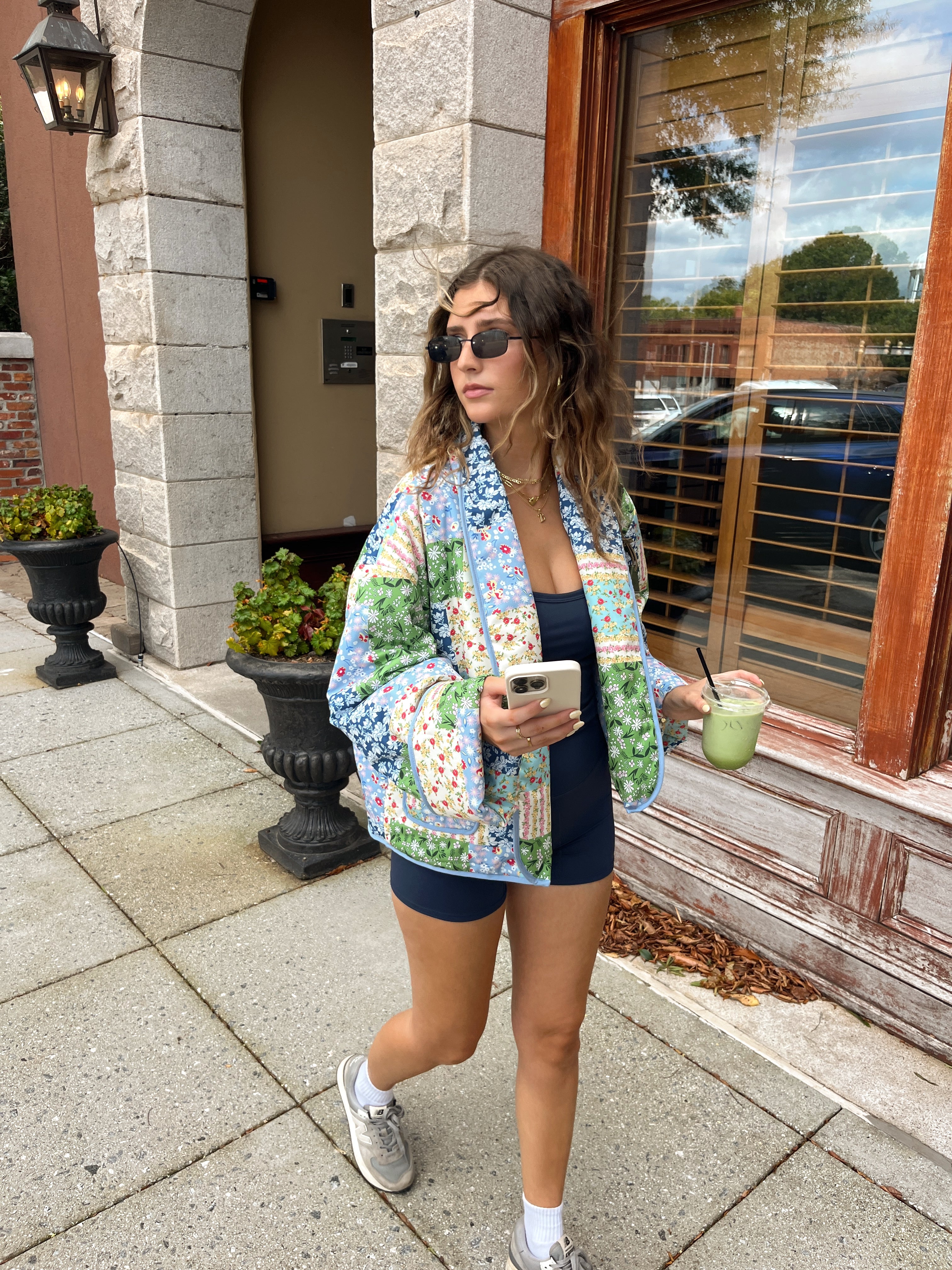 'Eloise' Patchwork Puffer Jacket - RESTOCK