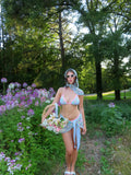 'June Bloom' Sarong Coverup