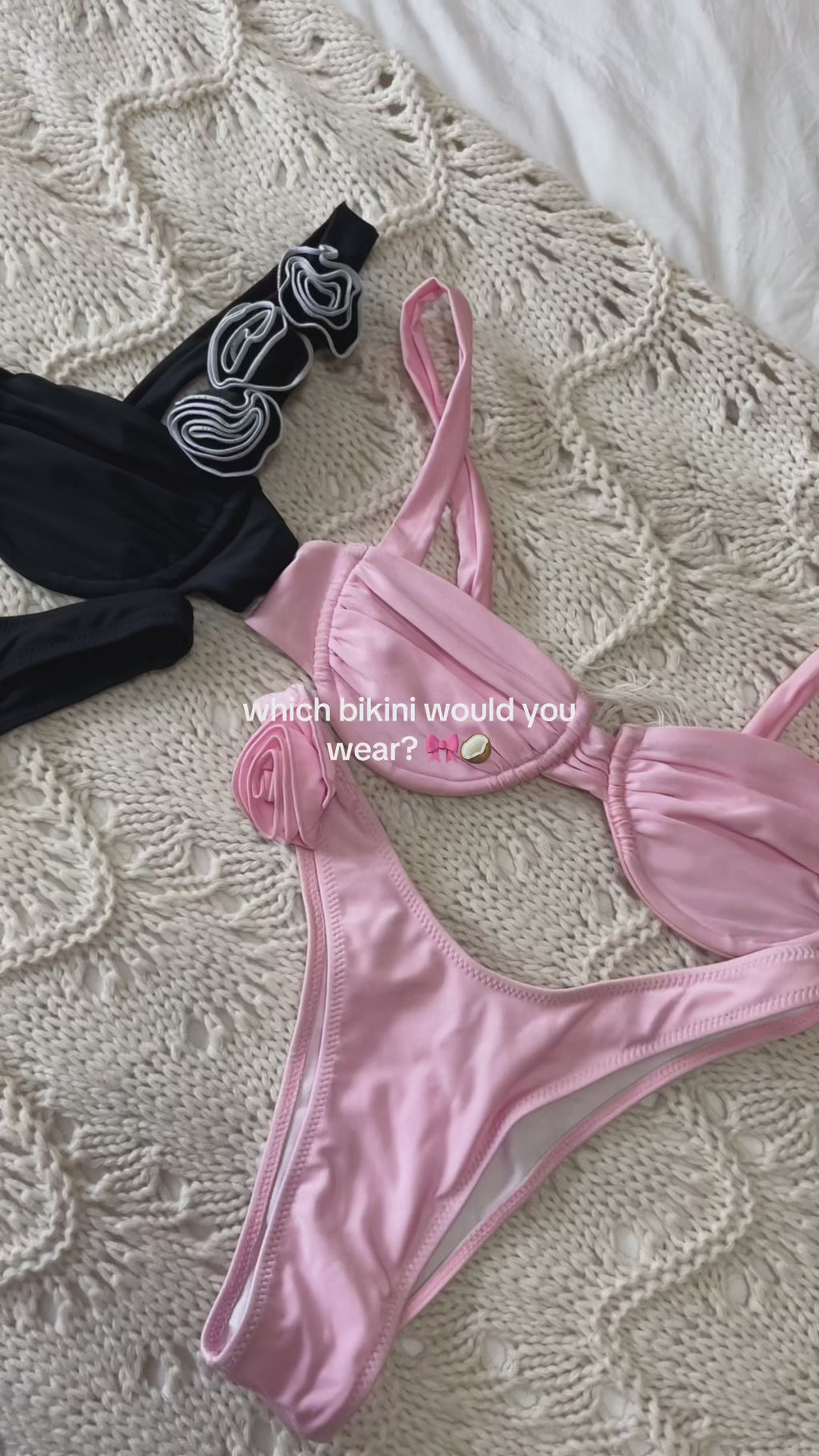 Rosa Bikini Top - Pink